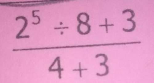 How do i evaluate 2 to the 5th power ÷ 8 + 3 over 4 + 3