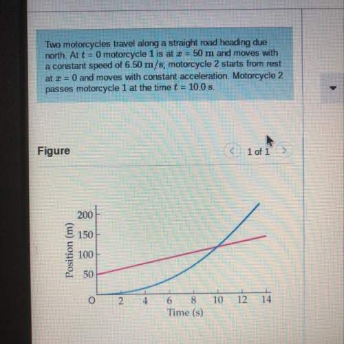 Given this situation what is the acceleration of motorcycle 2 ?
