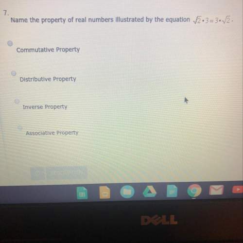 Name the property of real numbers illustrated by the equation commutative distribu