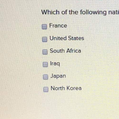 Which of the following nations currently possess nuclear weapons? select all that apply.