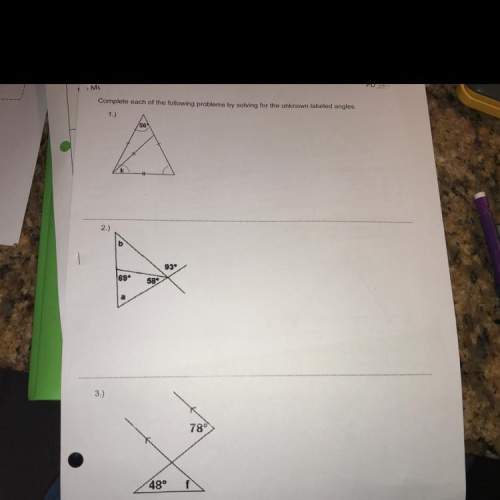 Complete each of the following problems by solving for the unknown labeled angles. loll