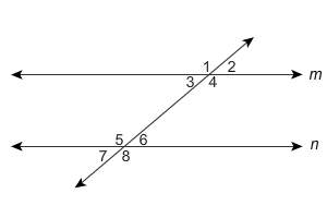 Lines m and n are parallel and m&lt; 1=140* what is m&lt; 7?