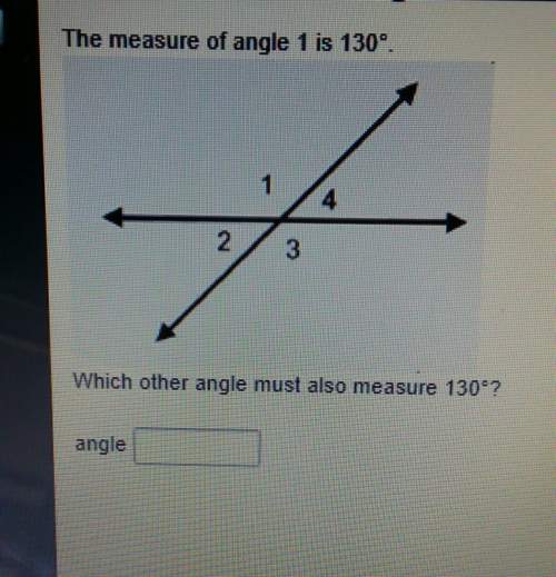 Which other angle must also measure 130°