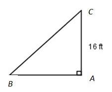 In triangle abc, (angle a) is a right angle and (m angle b) = 45deg. what is the length of bc?