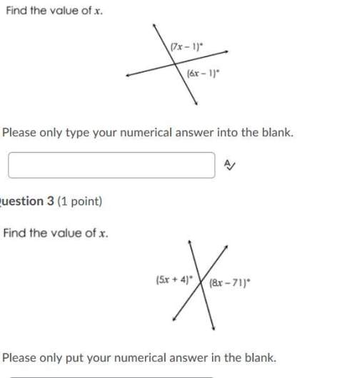 20 points! quickly and ! find the value of x.both questions