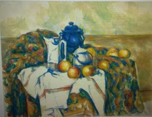 Choose one of the still-life examples from the "taking shape" document. write 1-2 paragraphs that de