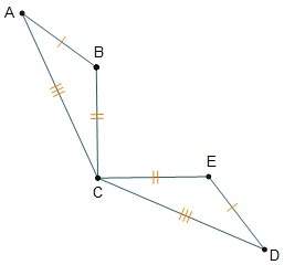 The triangles are congruent by the sss congruence theorem.  which rigid transformation(s