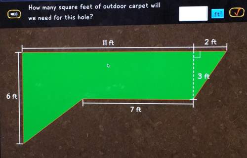 6ft how many square feet of outdoor carpet will we need for this hole?  11 ft