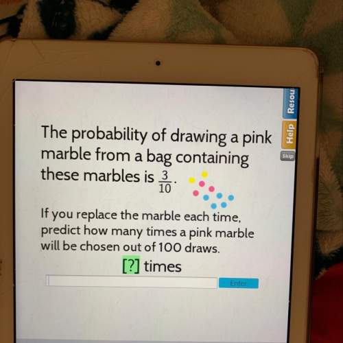 What is the probability of drawing a pink marble