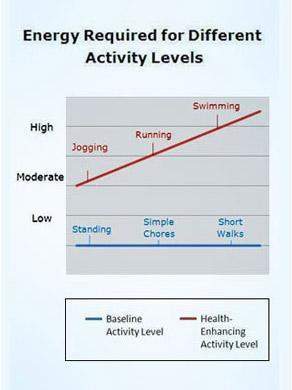 Which conclusion can be drawn from the information in the line graph?  a)jogging is com