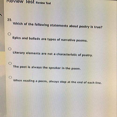 which of the following statements about poetry is true?