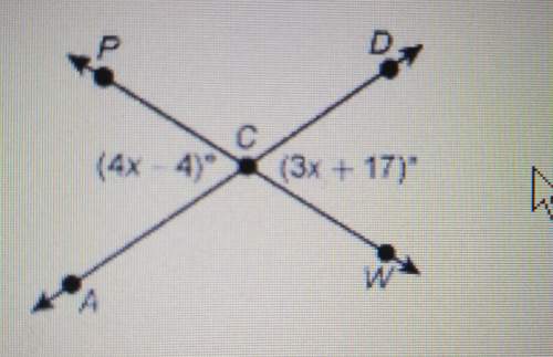 The lones intersect at point c. what is the value of x? a. 159b. 100c.