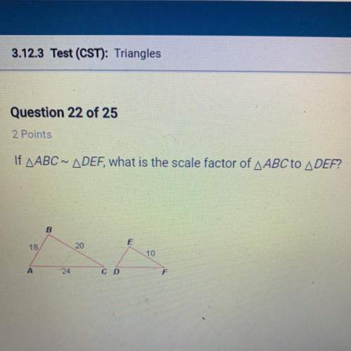 If abc ~ def, what is the scale factor of abc to def?