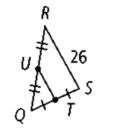 Bisectors in triangles quiz 1. find the length of the midsegment tu. 10