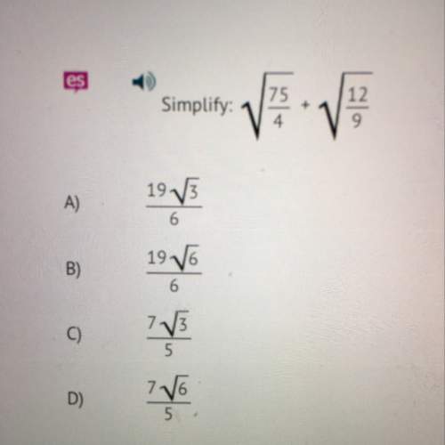 Simplify square root of 75/4 + square root of 12/9