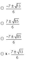 Which of the following is a solution of 3x2 = 7x - 3?