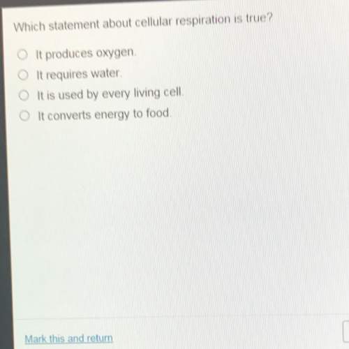 Which statement about cellular respiration is true