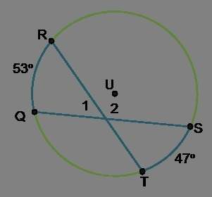 What are the measures of angles 1 and 2?