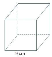 Hurr a cube has an edge length of 9 centimeters. if the side length is increased