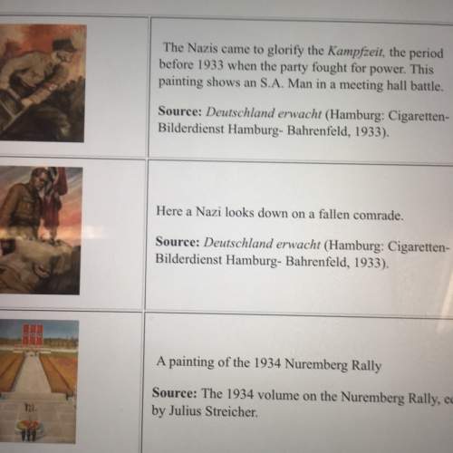 How do these images demonstrates glorification of the nazi party? how do these images creates a dif