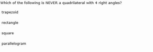 Which of the following is never a quadrilateral with 4 right angles?
