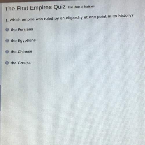 Which empire was ruled by an oligarchy at one point in its history