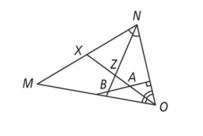 8. point z is a(n) (hint: what type of lines are ox and nb? ) orthocenter incent