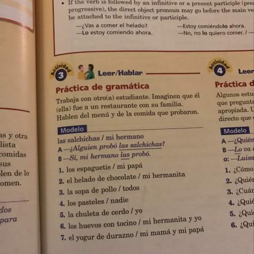 Sentences in spanish with numbers 1-7 with this words