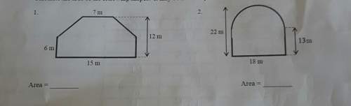 Geometry- calculating the area of the following shapes. explain.