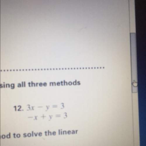 Solve the linear system using substitution