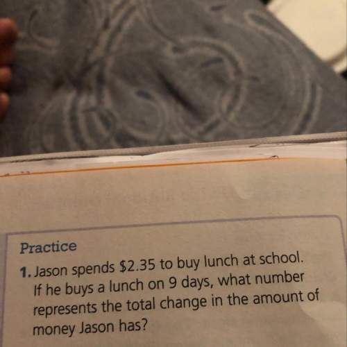 Jason spends $2.35 to buy lunch at school if he buys a lunch on 9 days, what number represents the t