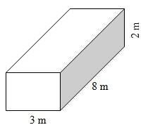 Find the surface area and volume of this box: show your work !