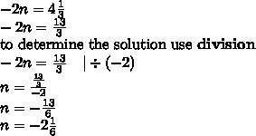 For the following linear equations,determine which inverse operation allows you to determine the sol