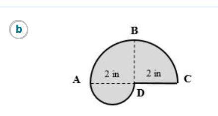 Find the perimeter of this figure it is made up of semicircles and quarter circles