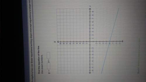 Iwant to know the equation of the line