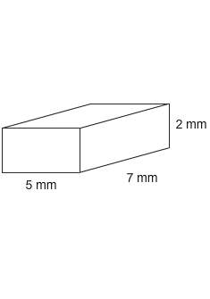 The prism has a volume of 70 mm3. find the volume of a scaled image with a scale factor