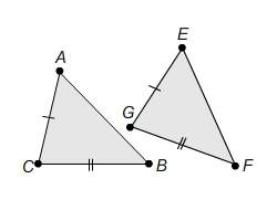 The proves that ∆abc and ∆efg are congruent by the sas criterion. a. angle a is congrue