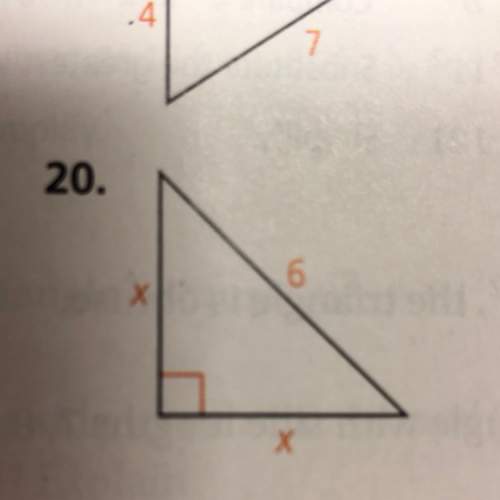 What is x (using pythagorean theorem)? and how to do it
