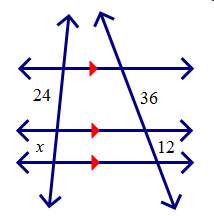 Solve for x. a. 6 b. 8 c. 12 d. 18