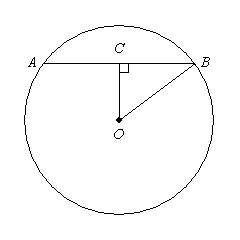 The radius of circle o is 18, and oc = 13. find ab. round to the nearest tenth, if necessary. (the f