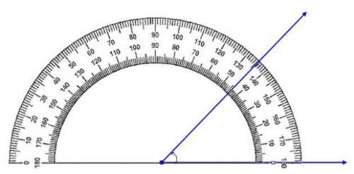 Which is the best choice for the measure of this angle? a) 44° b) 56° c) 136° d) 144°