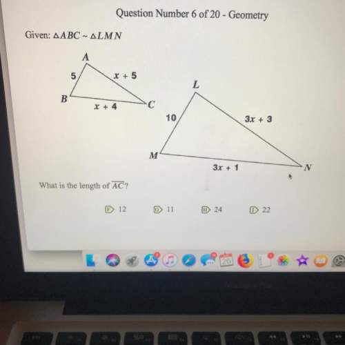 Geometry question !   what is the length of ac