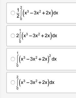 Which of the following definite integrals could be used to calculate the total area bounded by the g