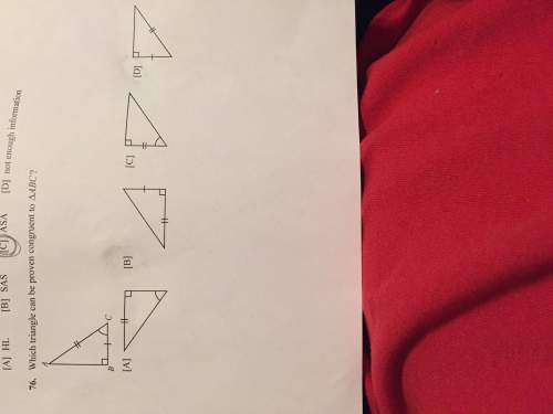 Which triangle can be proven congruent to triangle abc?