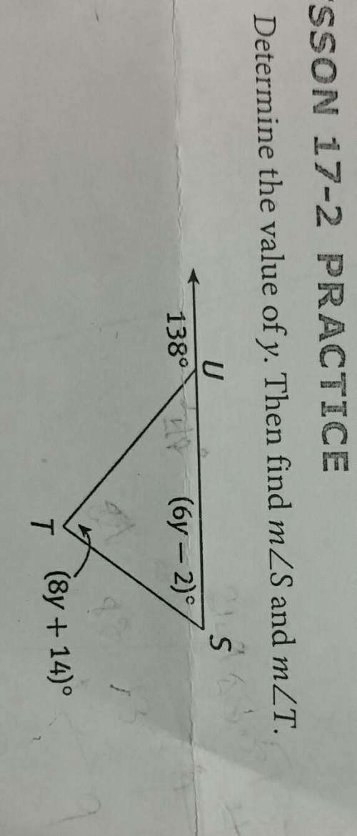 What is the value of y to find the angles