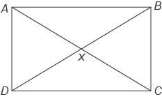 Parallelogram abcd is a rectangle. ac = 4y bx = y + 4 what is the valu