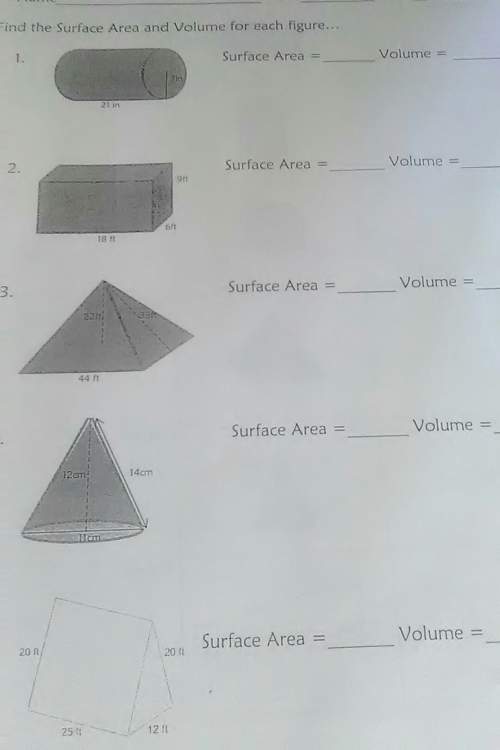 How to find surface area and volume