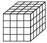 Matias stacked his cubes to make this rectangular prisim hom cubes did matia use