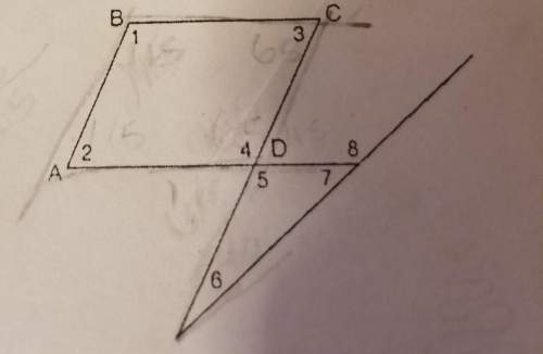 Figure abcd is a rhombus.if angle 1 = 115° and angle 6 = 40°, what is angle 8?