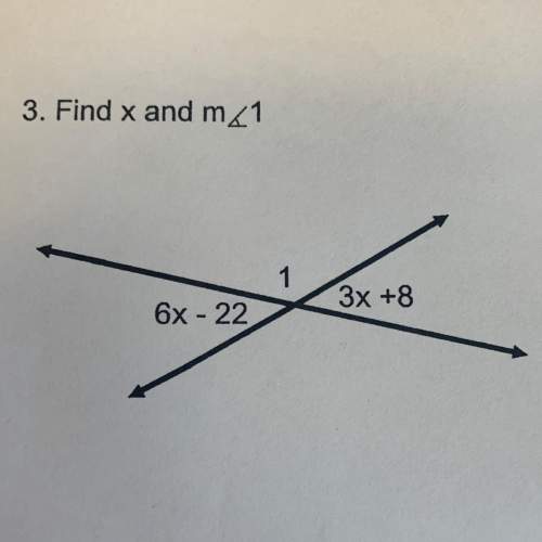 3. find x and m_1 3x +8 6x - 22